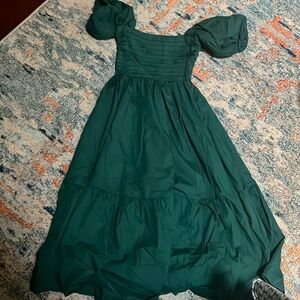 Forest green Abercrombie and Fitch xxsp maxi dress